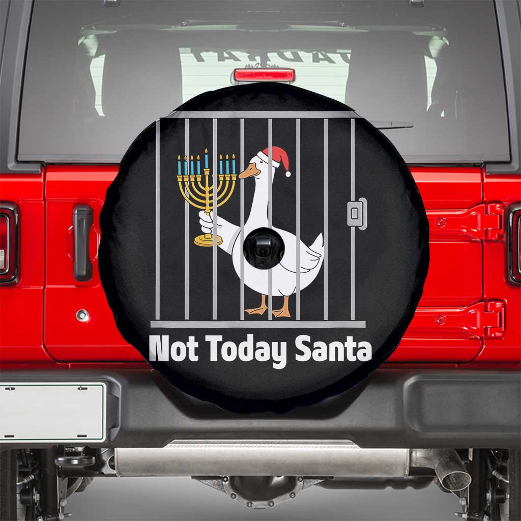 Funny Goose Hanukkah Chanukah Spare Tire Cover Not Today Santa - Wonder Print Shop