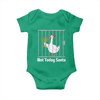 Funny Goose Hanukkah Chanukah Baby Onesie Not Today Santa - Wonder Print Shop