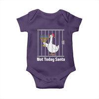 Funny Goose Hanukkah Chanukah Baby Onesie Not Today Santa - Wonder Print Shop