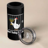 Funny Goose Hanukkah Chanukah 4 in 1 Can Cooler Tumbler Not Today Santa - Wonder Print Shop