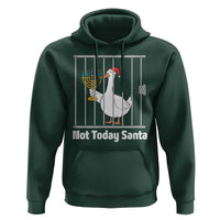 Funny Goose Hanukkah Chanukah Hoodie Not Today Santa - Wonder Print Shop