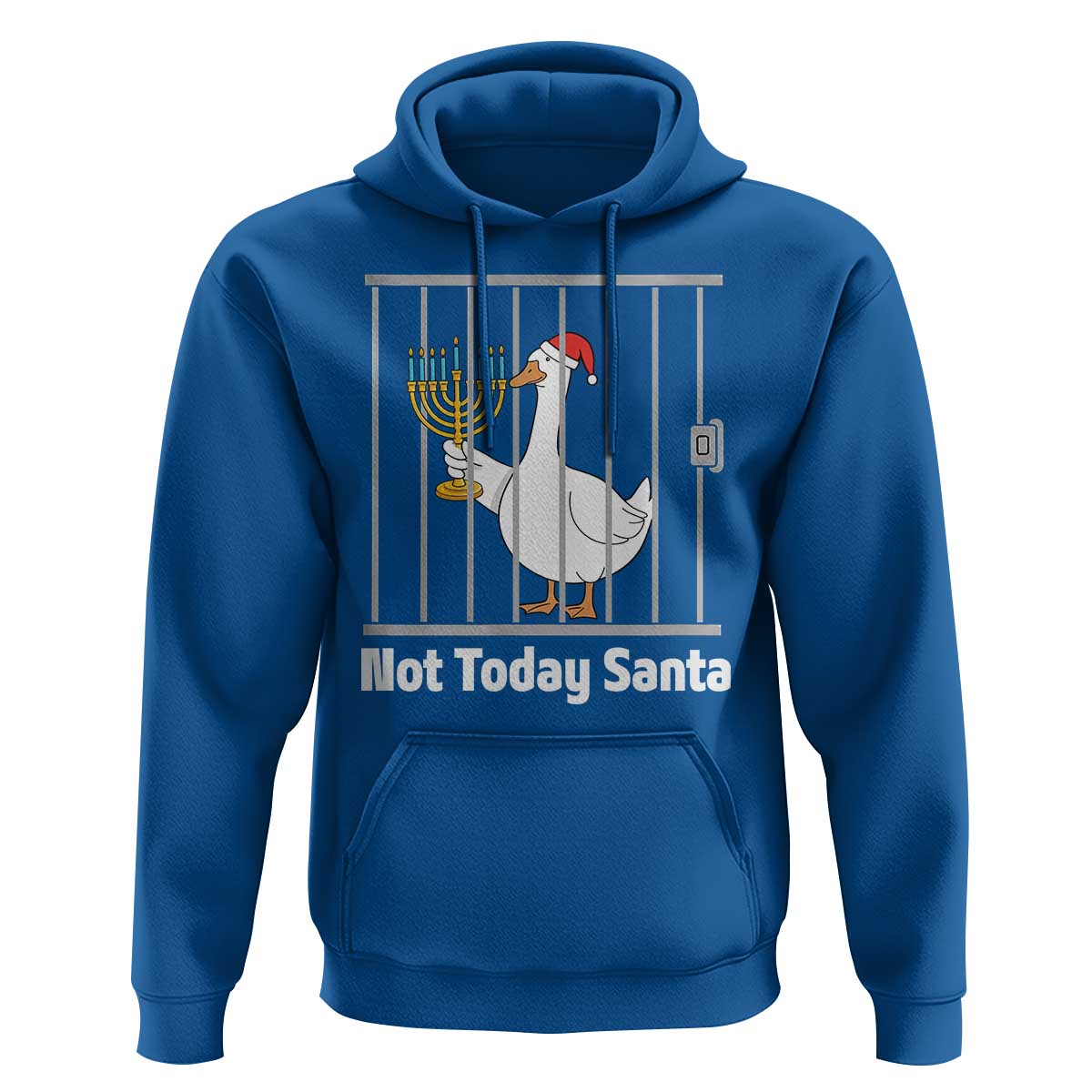 Funny Goose Hanukkah Chanukah Hoodie Not Today Santa - Wonder Print Shop