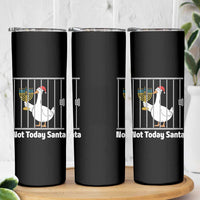 Funny Goose Hanukkah Chanukah Skinny Tumbler Not Today Santa - Wonder Print Shop