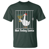 Funny Goose Hanukkah Chanukah T Shirt Not Today Santa - Wonder Print Shop
