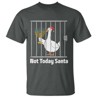 Funny Goose Hanukkah Chanukah T Shirt Not Today Santa - Wonder Print Shop