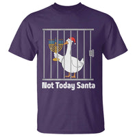 Funny Goose Hanukkah Chanukah T Shirt Not Today Santa - Wonder Print Shop