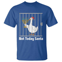 Funny Goose Hanukkah Chanukah T Shirt Not Today Santa - Wonder Print Shop