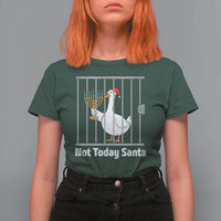 Funny Goose Hanukkah Chanukah T Shirt For Women Not Today Santa - Wonder Print Shop