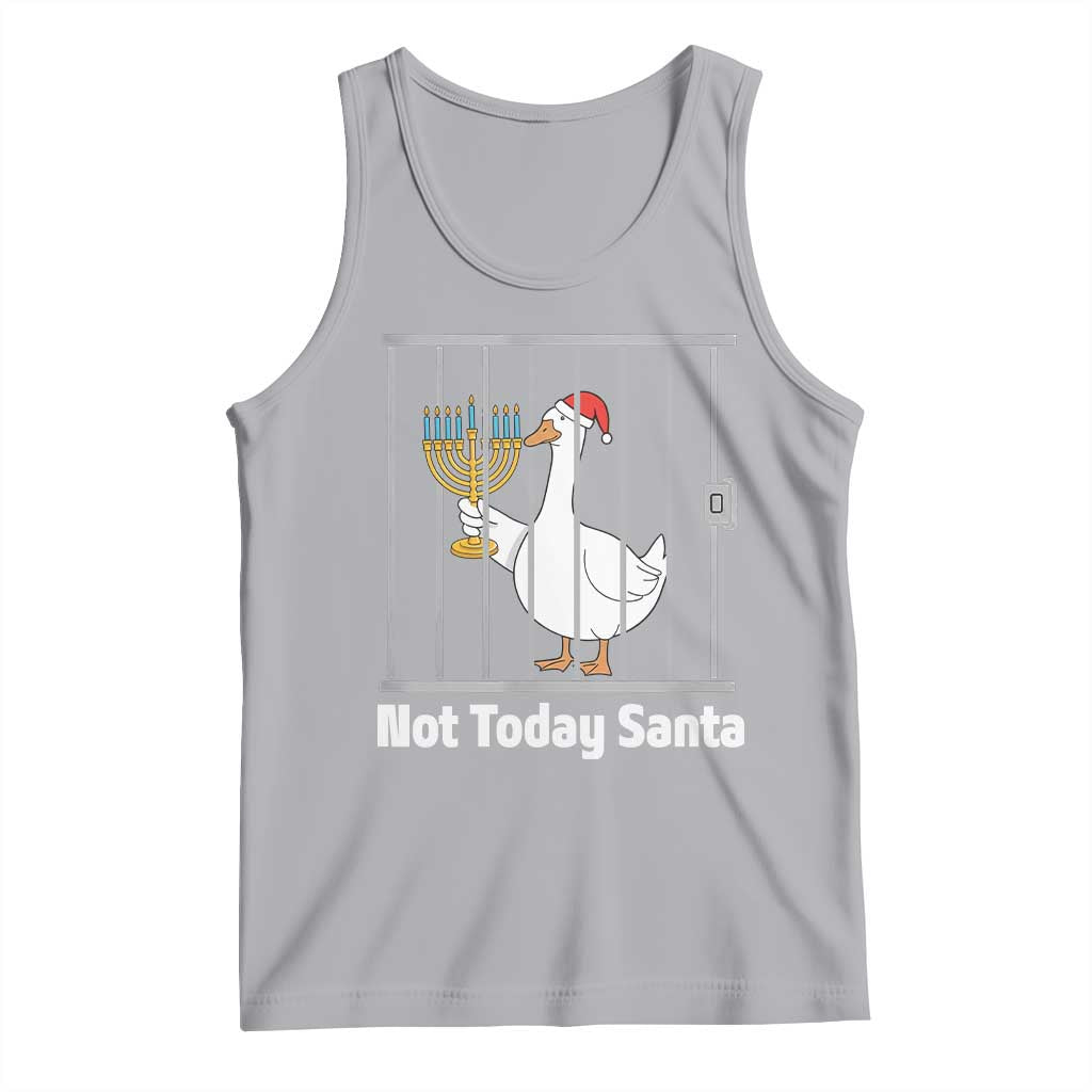 Funny Goose Hanukkah Chanukah Tank Top Not Today Santa - Wonder Print Shop