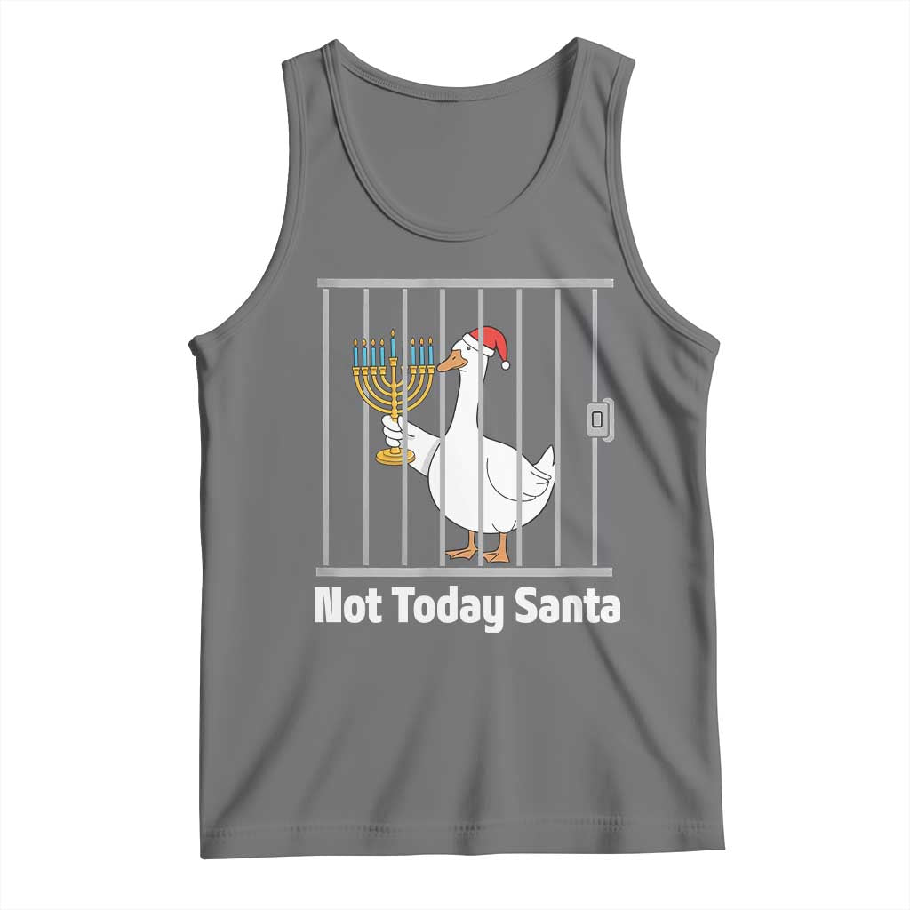 Funny Goose Hanukkah Chanukah Tank Top Not Today Santa - Wonder Print Shop