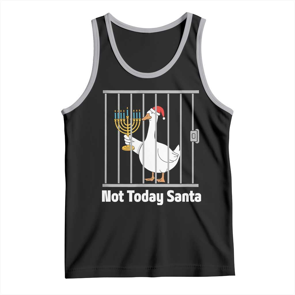 Funny Goose Hanukkah Chanukah Tank Top Not Today Santa - Wonder Print Shop
