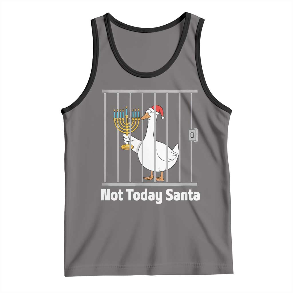 Funny Goose Hanukkah Chanukah Tank Top Not Today Santa - Wonder Print Shop