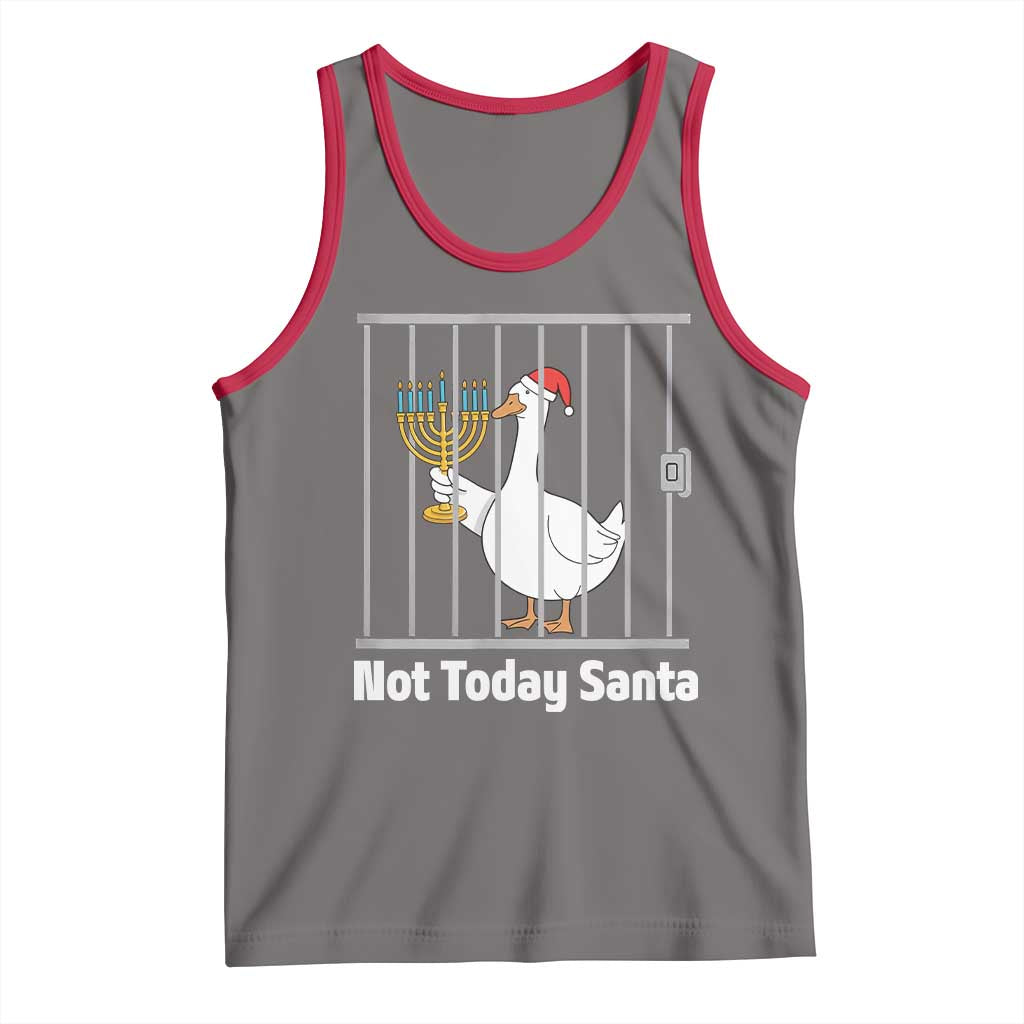 Funny Goose Hanukkah Chanukah Tank Top Not Today Santa - Wonder Print Shop