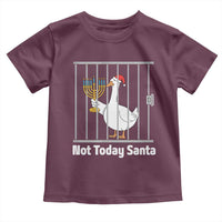 Funny Goose Hanukkah Chanukah Toddler T Shirt Not Today Santa - Wonder Print Shop