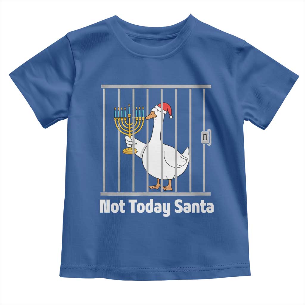 Funny Goose Hanukkah Chanukah Toddler T Shirt Not Today Santa - Wonder Print Shop