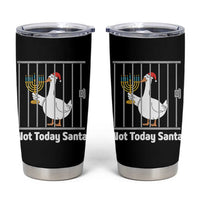 Funny Goose Hanukkah Chanukah Tumbler Cup Not Today Santa - Wonder Print Shop