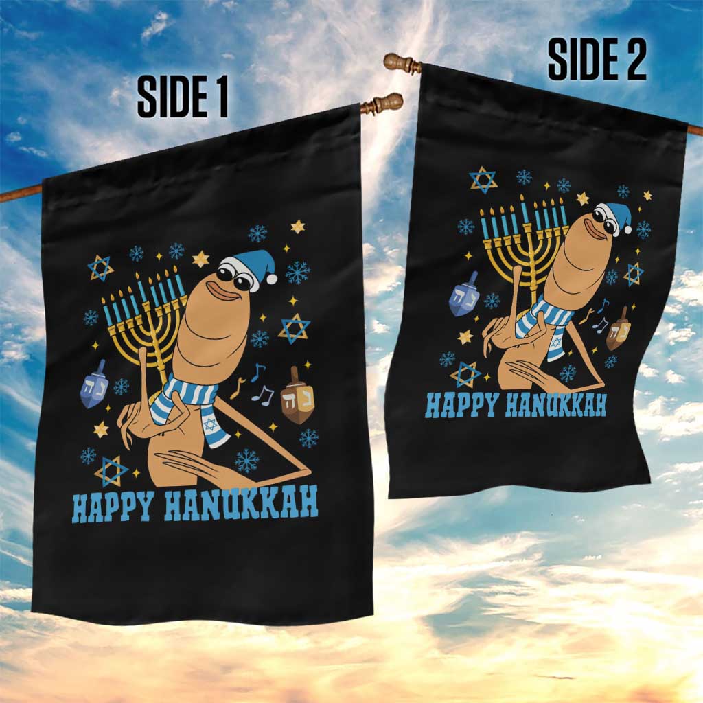 Funny Marcus The Worm Hanukkah Meme Garden Flag - Wonder Print Shop