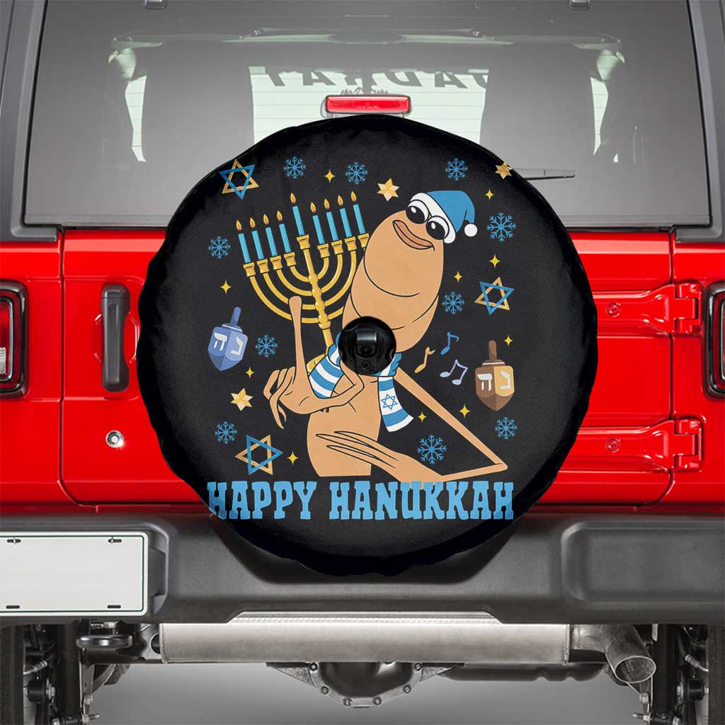 Funny Marcus The Worm Hanukkah Meme Spare Tire Cover - Wonder Print Shop