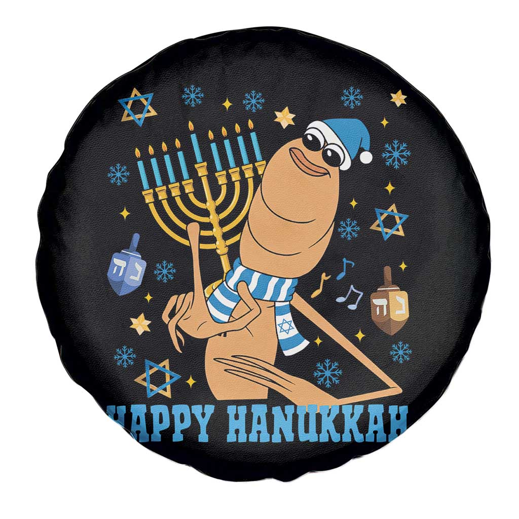 Funny Marcus The Worm Hanukkah Meme Spare Tire Cover - Wonder Print Shop