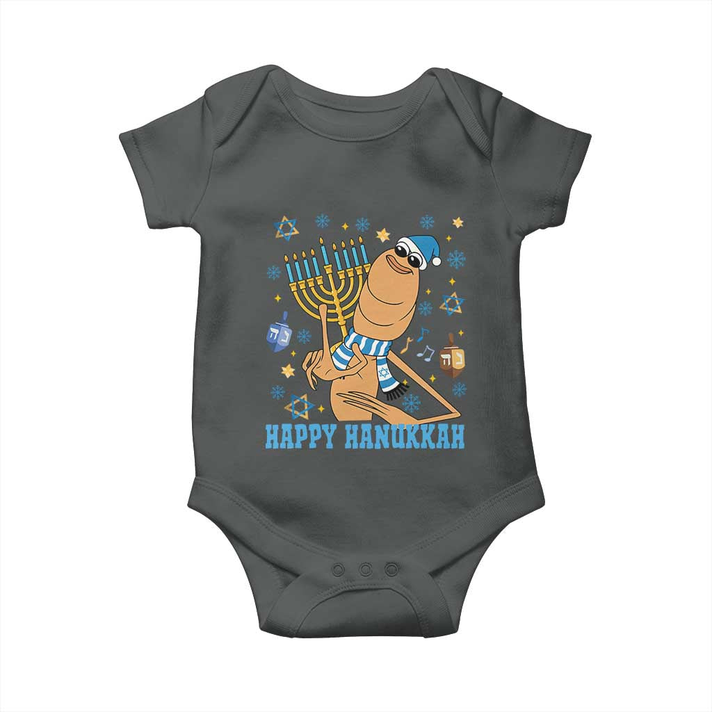 Funny Marcus The Worm Hanukkah Meme Baby Onesie - Wonder Print Shop