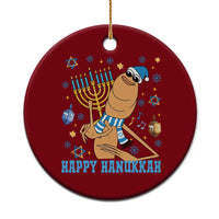 Funny Marcus The Worm Hanukkah Meme Ceramic Ornament - Wonder Print Shop