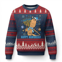 Funny Marcus The Worm Hanukkah Meme Ugly Christmas Sweater - Wonder Print Shop