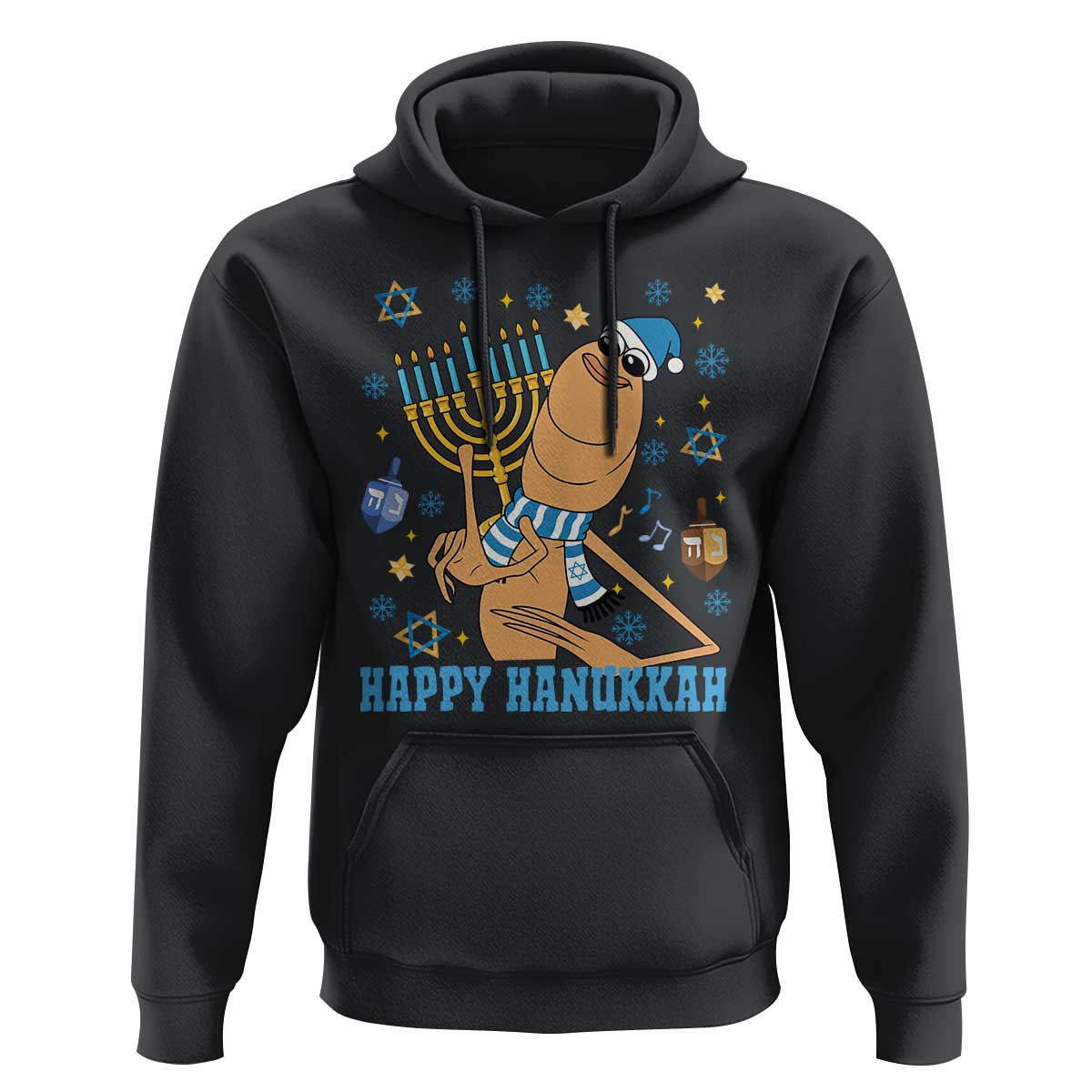 Funny Marcus The Worm Hanukkah Meme Hoodie - Wonder Print Shop