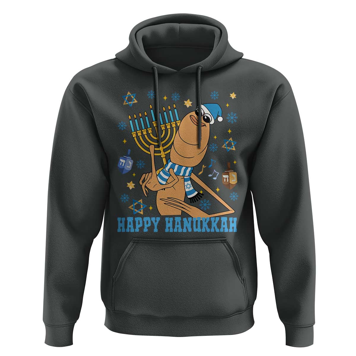 Funny Marcus The Worm Hanukkah Meme Hoodie - Wonder Print Shop