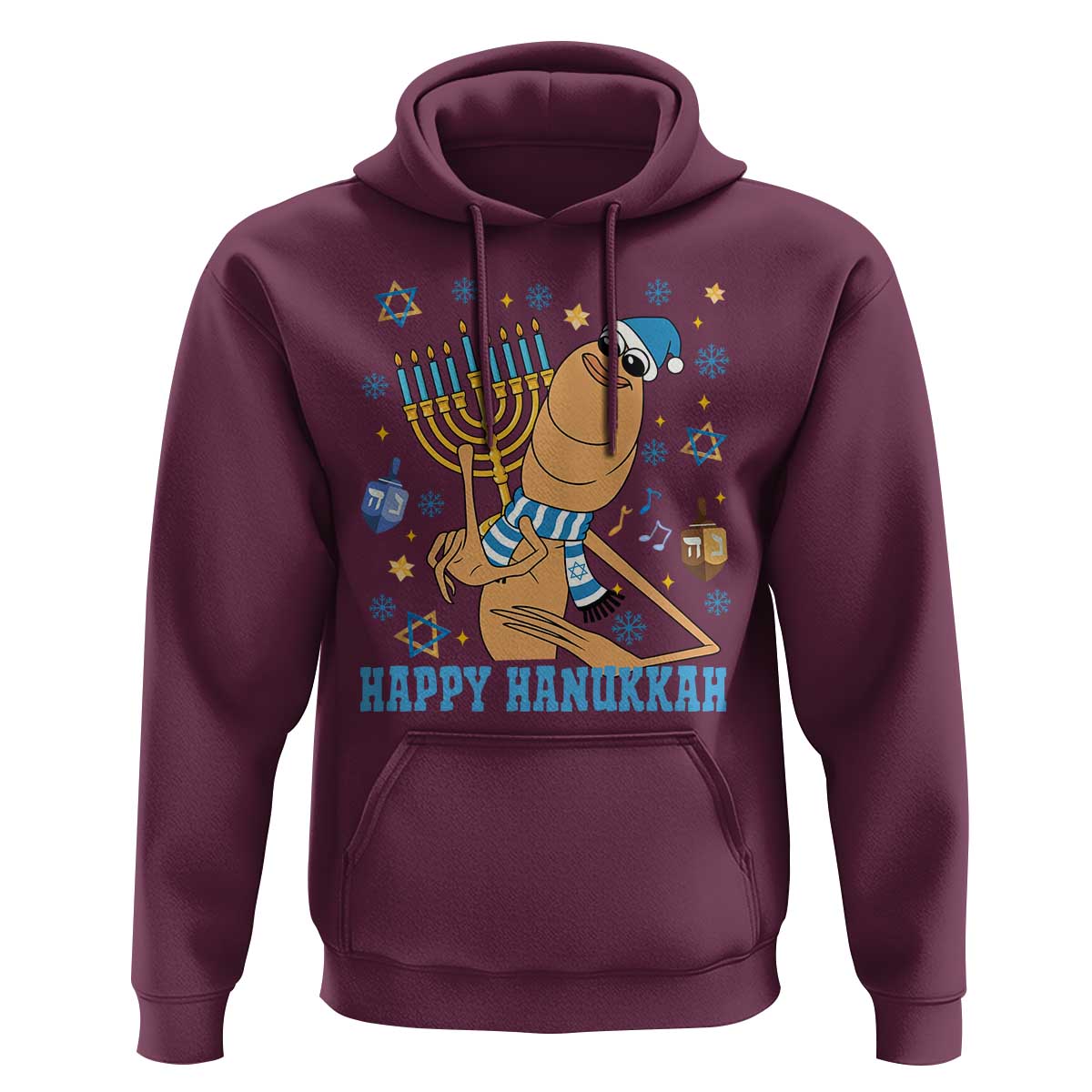 Funny Marcus The Worm Hanukkah Meme Hoodie - Wonder Print Shop