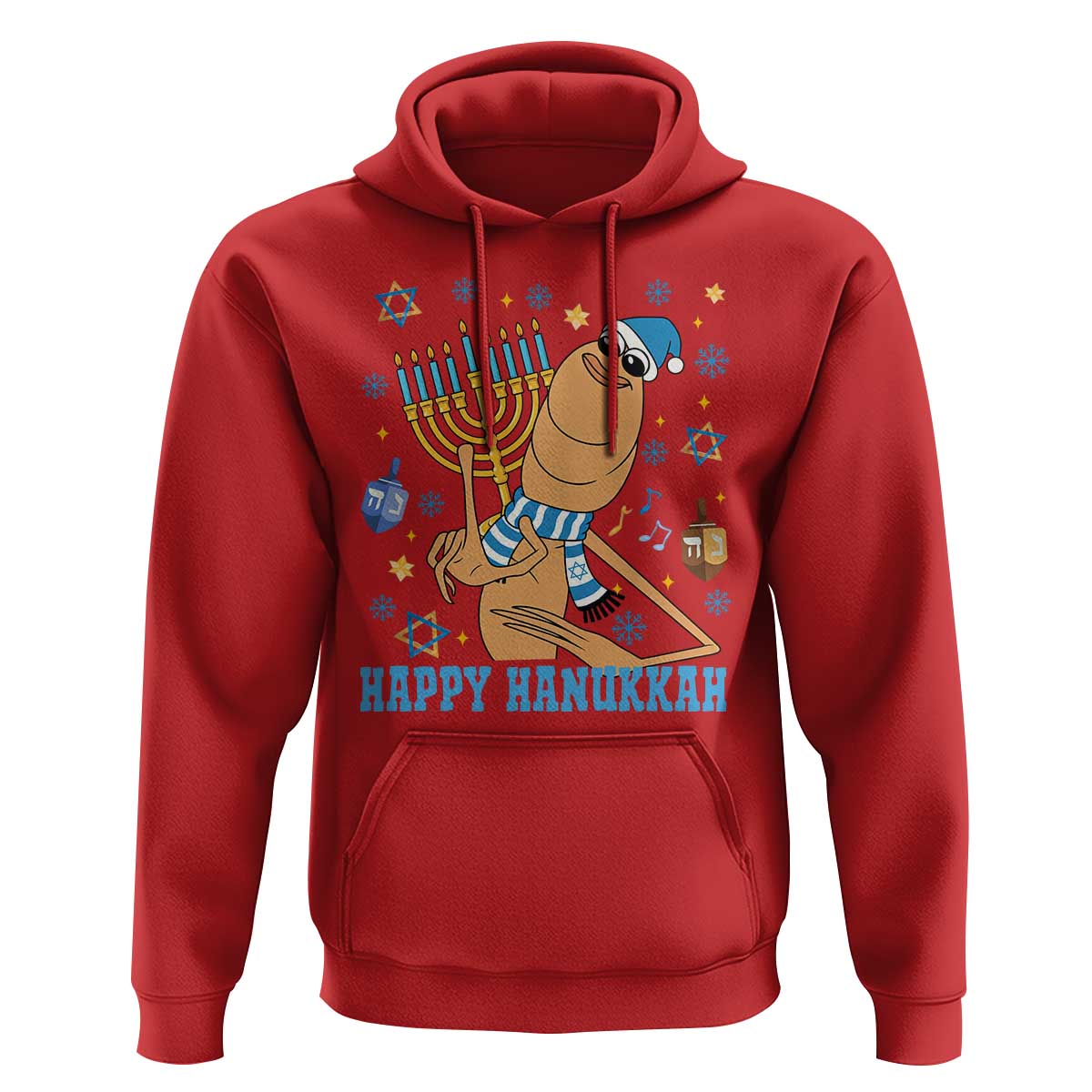 Funny Marcus The Worm Hanukkah Meme Hoodie - Wonder Print Shop