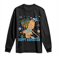 Funny Marcus The Worm Hanukkah Meme Long Sleeve Shirt - Wonder Print Shop