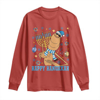 Funny Marcus The Worm Hanukkah Meme Long Sleeve Shirt - Wonder Print Shop