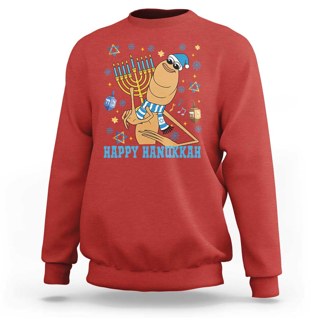 Funny Marcus The Worm Hanukkah Meme Sweatshirt - Wonder Print Shop