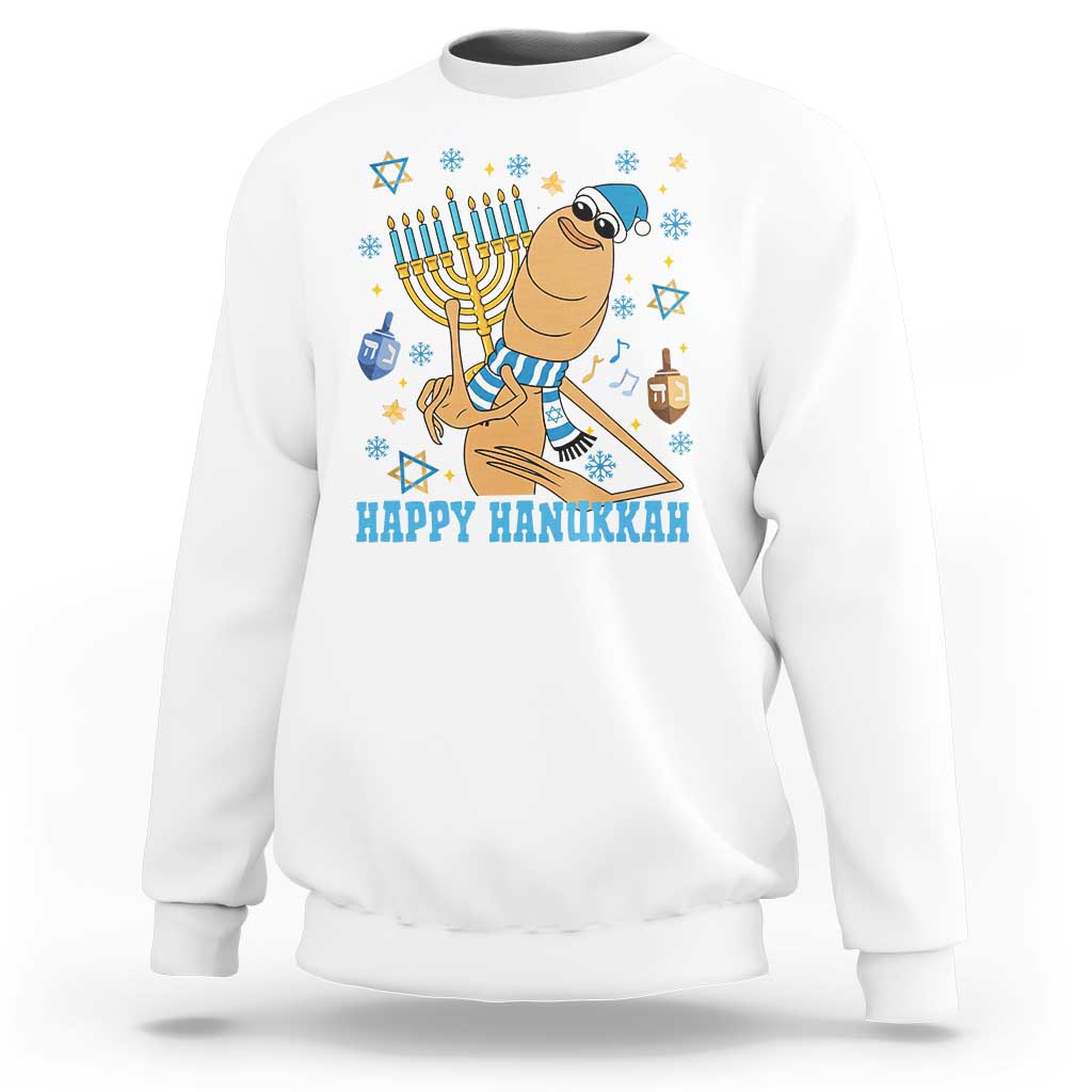 Funny Marcus The Worm Hanukkah Meme Sweatshirt - Wonder Print Shop
