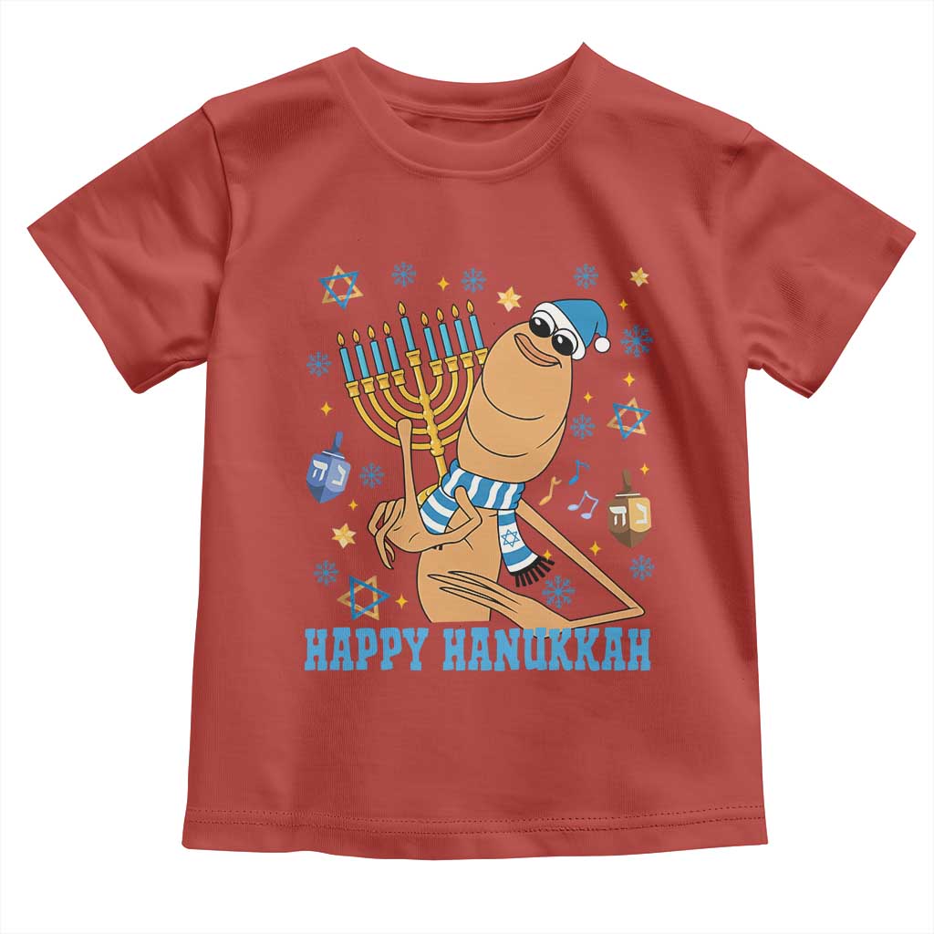 Funny Marcus The Worm Hanukkah Meme Toddler T Shirt - Wonder Print Shop