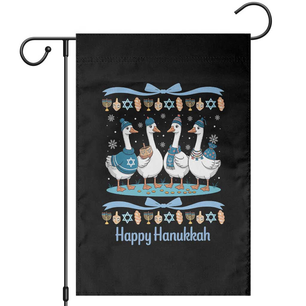 Happy Hanukkah Garden Flag Funny Silly Goose Chanukah - Wonder Print Shop