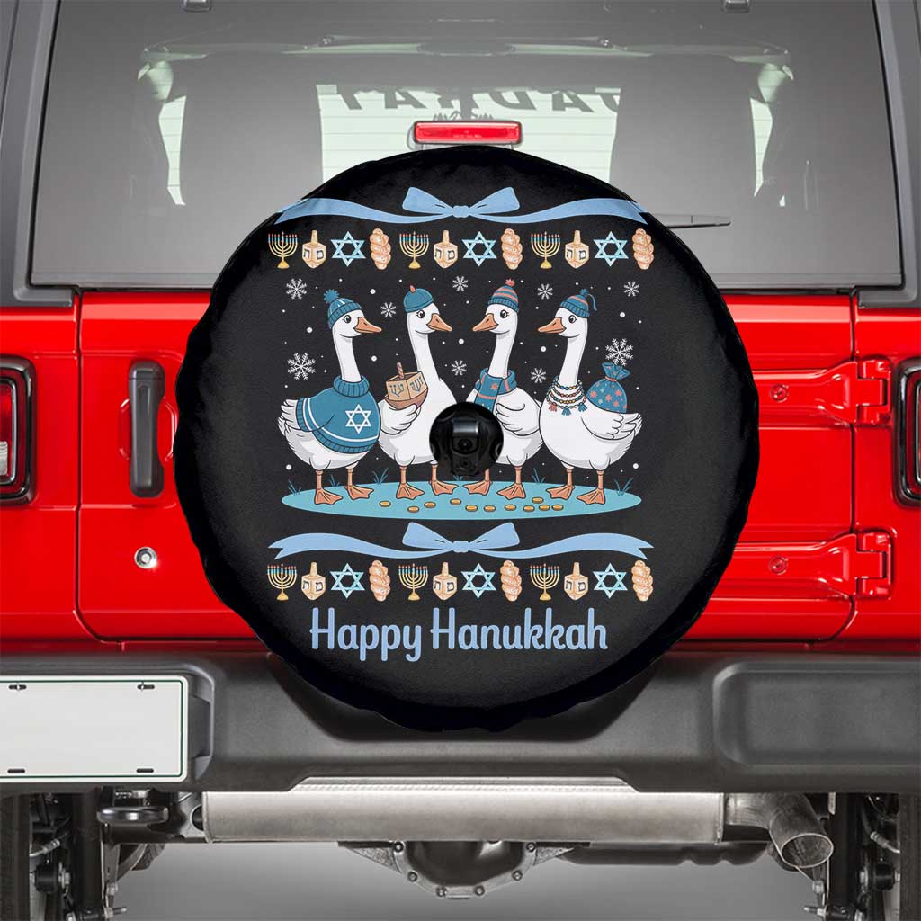 Happy Hanukkah Spare Tire Cover Funny Silly Goose Chanukah - Wonder Print Shop