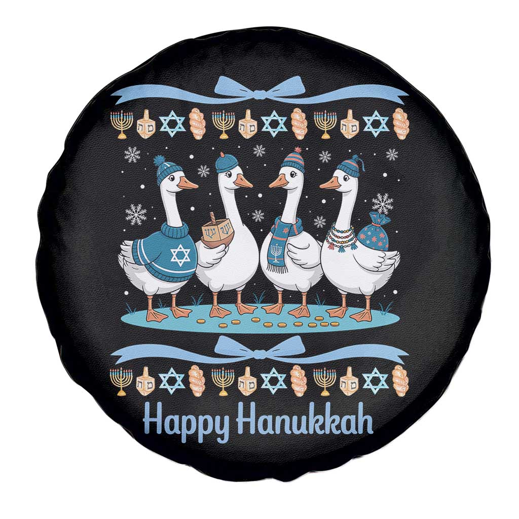 Happy Hanukkah Spare Tire Cover Funny Silly Goose Chanukah - Wonder Print Shop