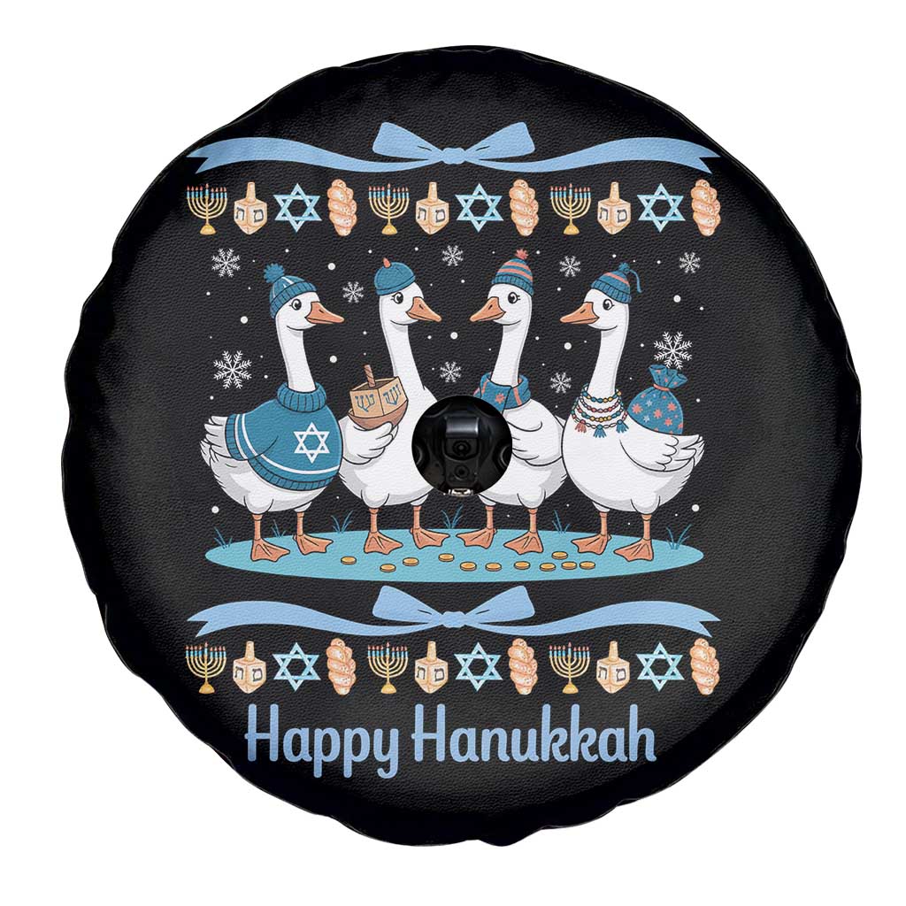 Happy Hanukkah Spare Tire Cover Funny Silly Goose Chanukah - Wonder Print Shop