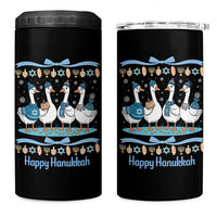 Happy Hanukkah 4 in 1 Can Cooler Tumbler Funny Silly Goose Chanukah - Wonder Print Shop