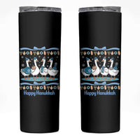 Happy Hanukkah Skinny Tumbler Funny Silly Goose Chanukah - Wonder Print Shop