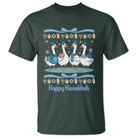 Happy Hanukkah T Shirt Funny Silly Goose Chanukah - Wonder Print Shop