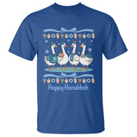 Happy Hanukkah T Shirt Funny Silly Goose Chanukah - Wonder Print Shop