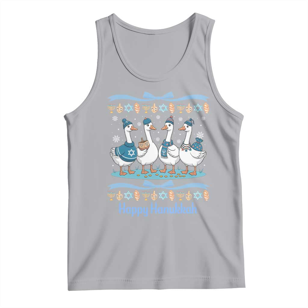 Happy Hanukkah Tank Top Funny Silly Goose Chanukah - Wonder Print Shop