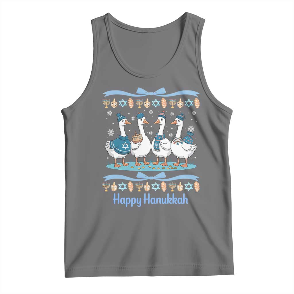 Happy Hanukkah Tank Top Funny Silly Goose Chanukah - Wonder Print Shop