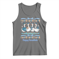 Happy Hanukkah Tank Top Funny Silly Goose Chanukah - Wonder Print Shop