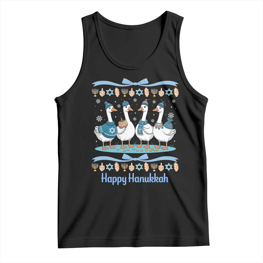 Happy Hanukkah Tank Top Funny Silly Goose Chanukah - Wonder Print Shop