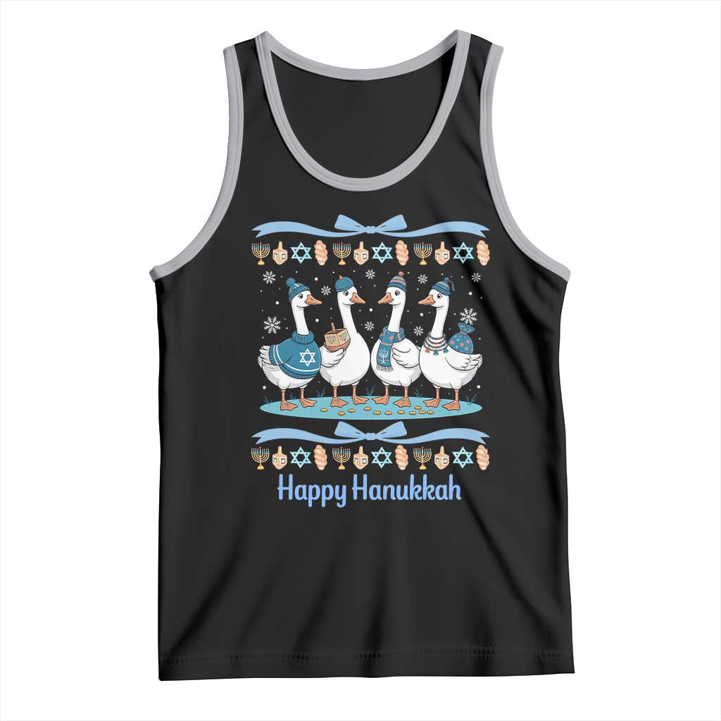 Happy Hanukkah Tank Top Funny Silly Goose Chanukah - Wonder Print Shop