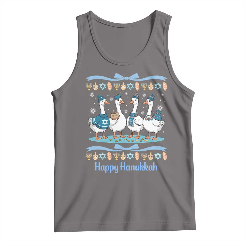 Happy Hanukkah Tank Top Funny Silly Goose Chanukah - Wonder Print Shop