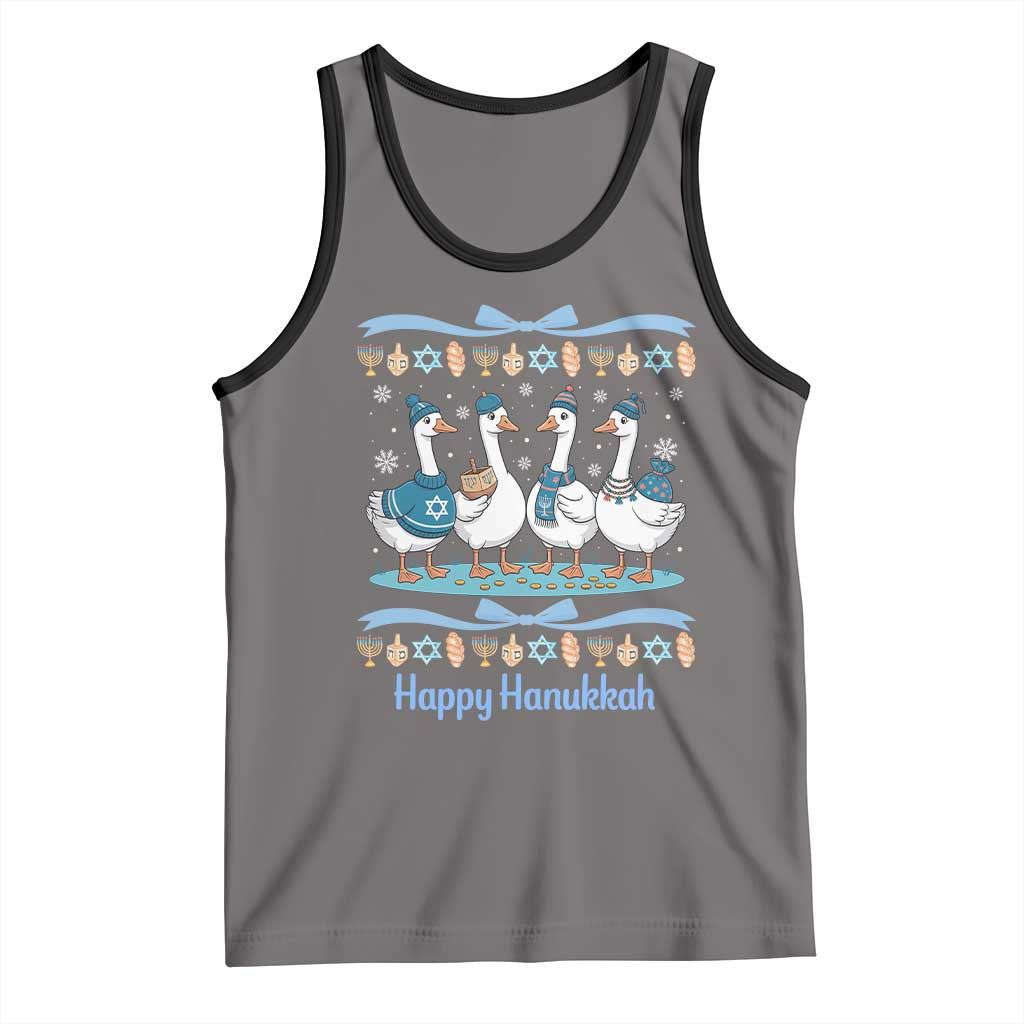 Happy Hanukkah Tank Top Funny Silly Goose Chanukah - Wonder Print Shop